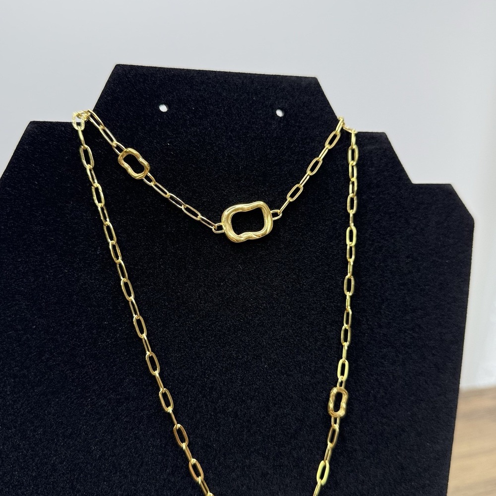 SLIDE JEWELRY 18K Gold Plated Necklace & Bracelet Set‎ Adjustable Zirconia - Picture 11 of 16